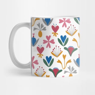 BLUE BELL – SCANDINAVIAN FOLK ART MULTICOLOURED FLORAL Mug